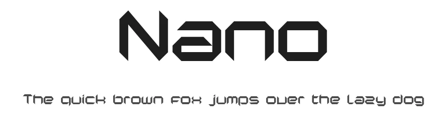 Nano by Augenbluten / ITF — Display Font