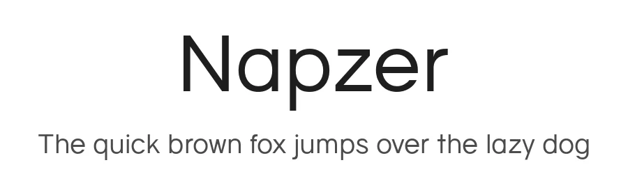 Napzer by Craft Supply Co. — Sans Serif Font