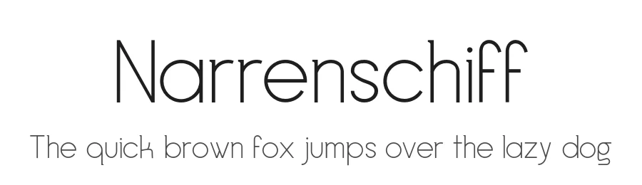Narrenschiff by Jelmer R β Sans Serif Font
