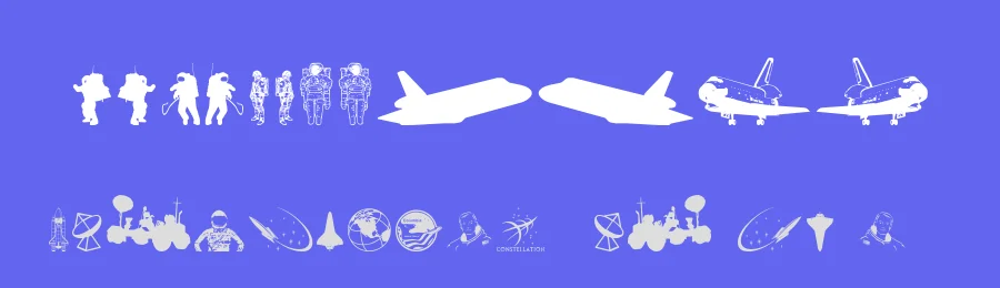 NASA Dings by Iconian Fonts — Dingbats Font — thumbnail 3