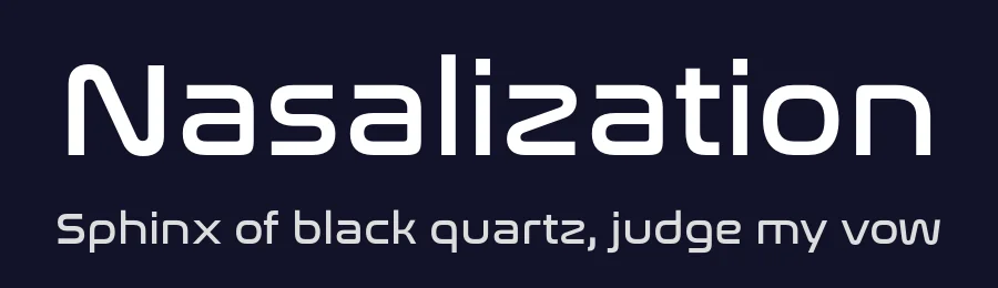 Nasalization by Typodermic Fonts — Display Font — thumbnail 2