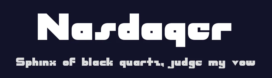 Nasdaqer by Gustavo Paz — Display Font — thumbnail 2