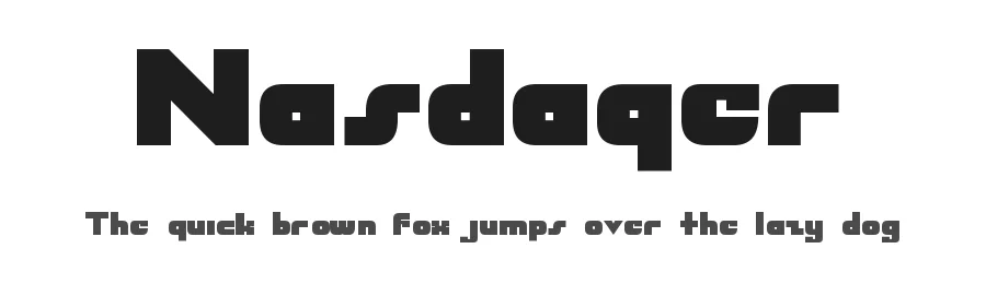 Nasdaqer by Gustavo Paz — Display Font