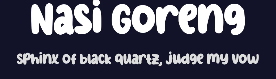 Nasi Goreng by Makashi — Decorative Font — thumbnail 2
