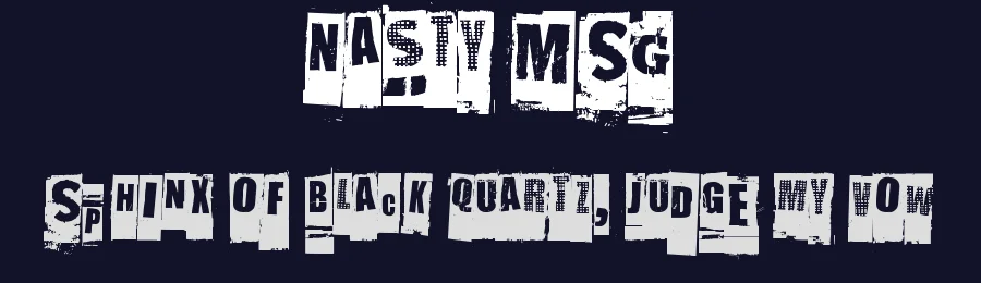 Nasty MSG by Juha Korhonen — Decorative Font — thumbnail 2