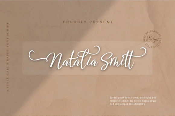 Natalia Smitt Font by Canoute Creative — Script Handwritten Font