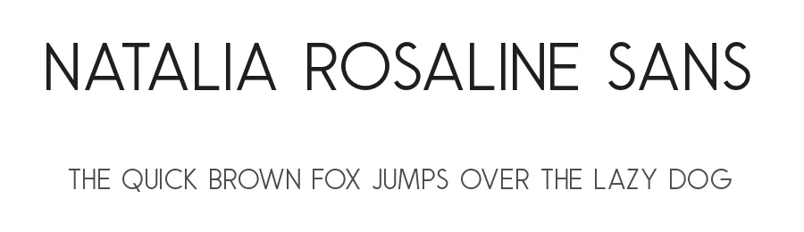 Natalia Rosaline Sans by Runsell Studio — Sans Serif Font