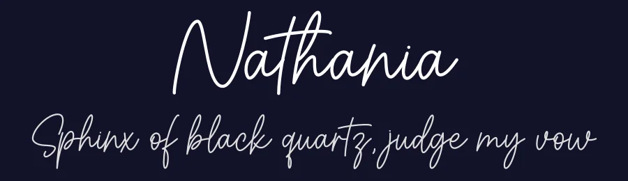 Nathania by Graphix Line Studio — Script Handwritten Font — thumbnail 2