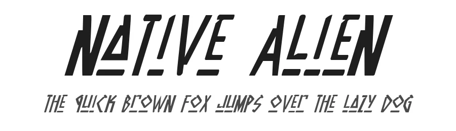 Native Alien by Iconian Fonts — Display Font