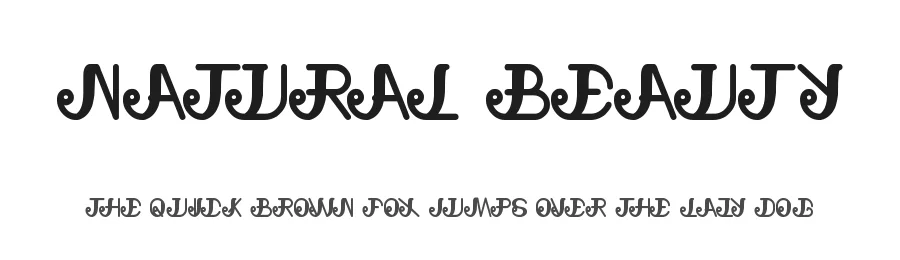 Natural Beauty by weknow β Decorative Font