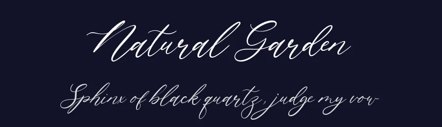 Natural Garden by Balpirick Studio — Script Handwritten Font — thumbnail 2