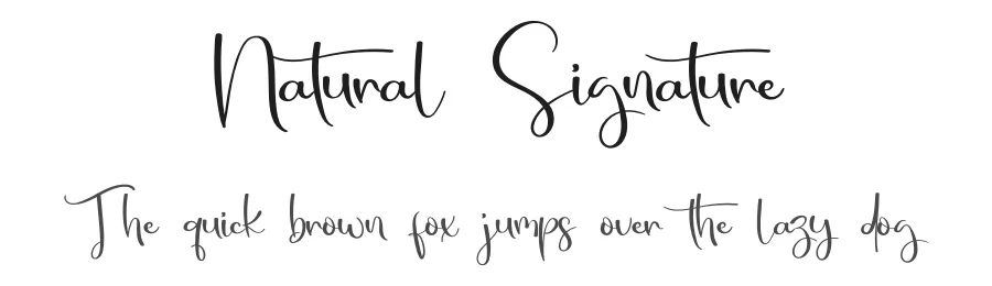 Natural Signature