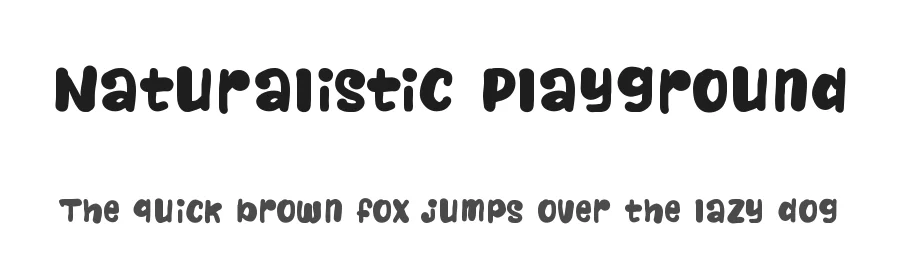 Naturalistic Playground by Royaltype β Decorative Font