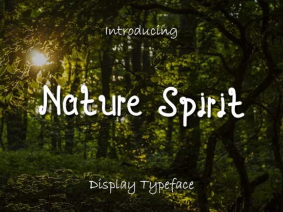 Nature Spirit Font by rangkaiaksara — Script Handwritten Font