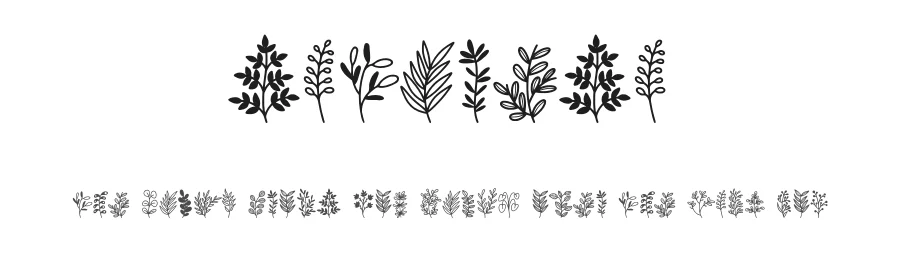 Naturena by Letterayu — Dingbats Font