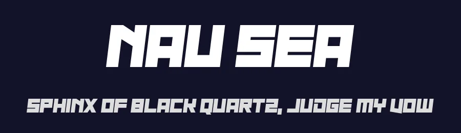 Nau Sea by Chequered Ink — Display Font — thumbnail 2