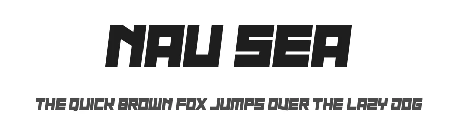 Nau Sea by Chequered Ink — Display Font