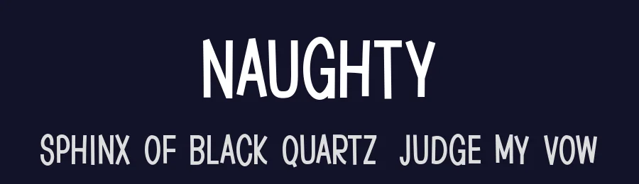 Naughty by Hanna Bie — Decorative Font — thumbnail 2