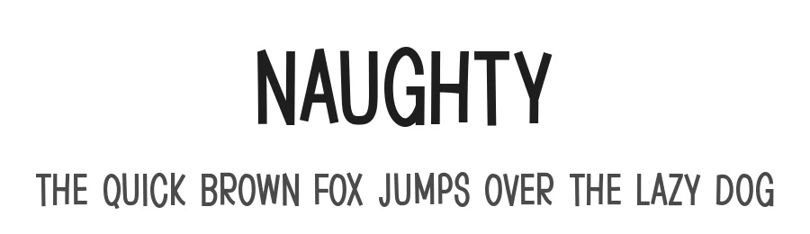 Naughty by Hanna Bie — Decorative Font