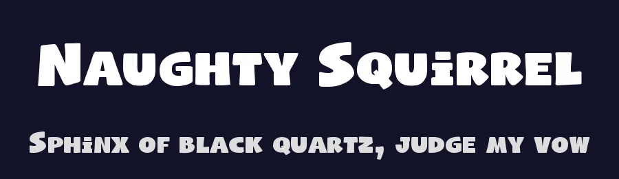 Naughty Squirrel by Studio Typo — Decorative Font — thumbnail 2