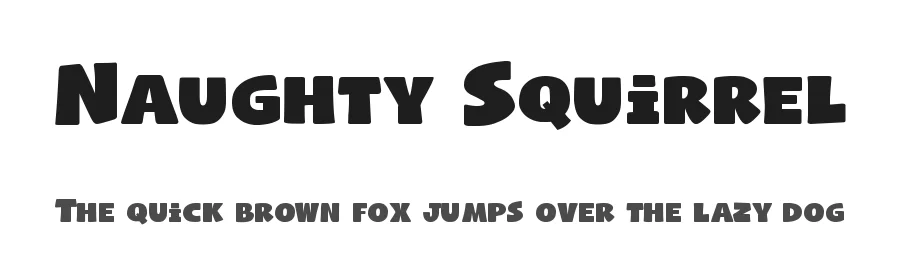 Naughty Squirrel by Studio Typo — Decorative Font