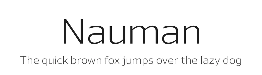 Nauman by The Northern Block — Sans Serif Font