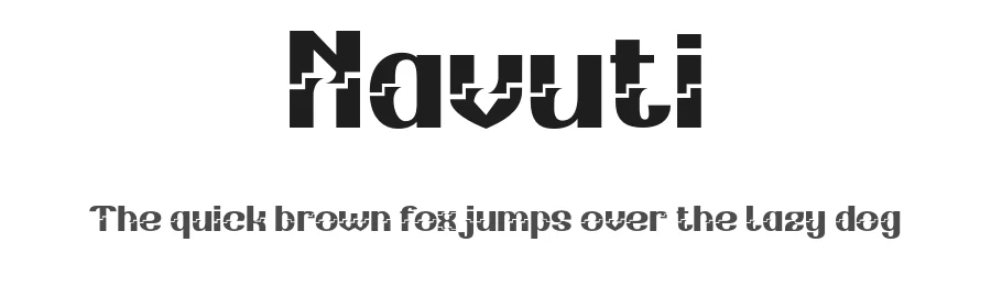 Navuti by twinletter — Decorative Font