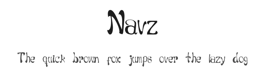 Navz by Nohely Zelayandia β Decorative Font