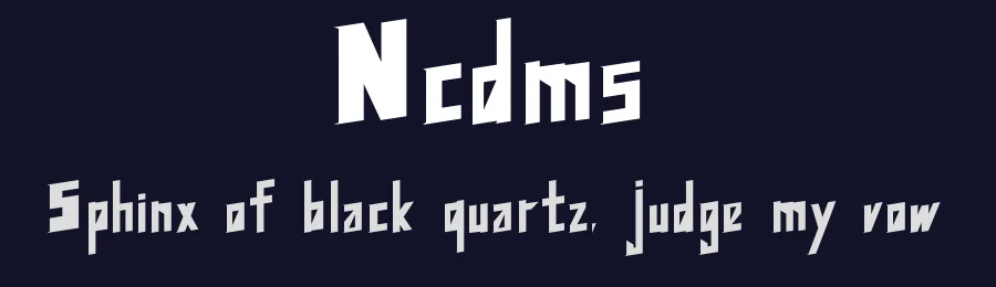 Ncdms by Nicodemus NCDMS — Decorative Font — thumbnail 2
