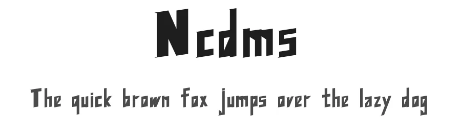 Ncdms by Nicodemus NCDMS — Decorative Font