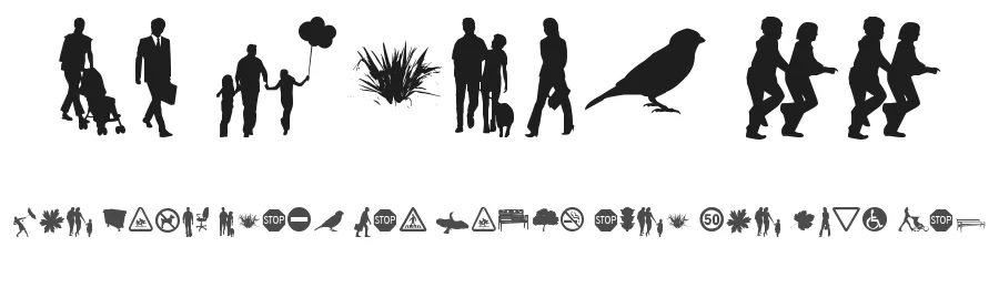 ND Urban II by Nextia — Dingbats Font