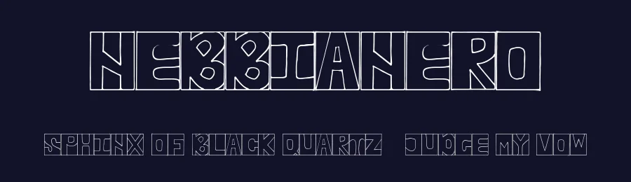 Nebbianero by Ditya Ananto — Decorative Font — thumbnail 2