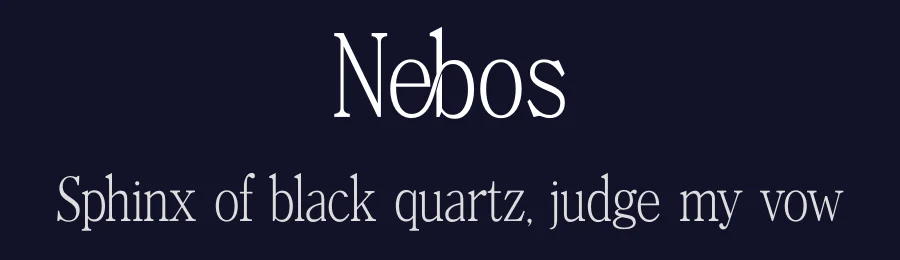 Nebos by Font Kingdom — Serif Font — thumbnail 2