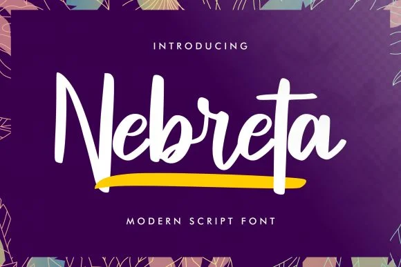 Nebreta Font by Vunira — Script Handwritten Font