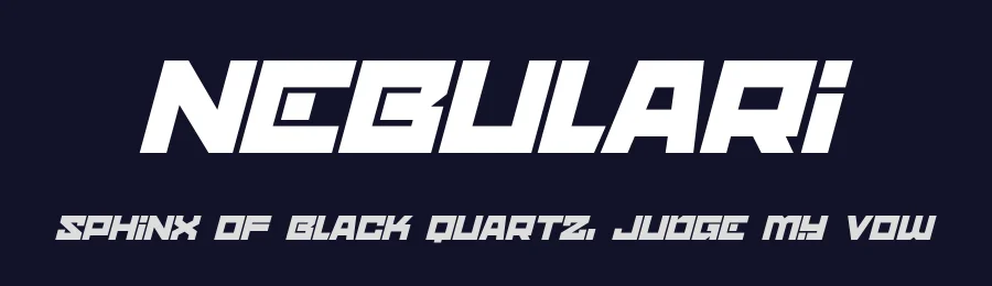 Nebulari by Hawtpixel — Display Font — thumbnail 2