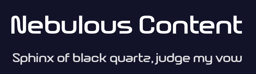 Nebulous Content by Chequered Ink — Display Font — thumbnail 2