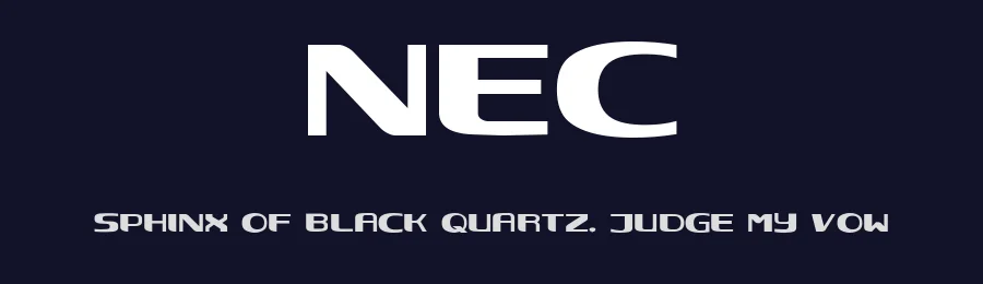 Nec by Julio Garay — Display Font — thumbnail 2