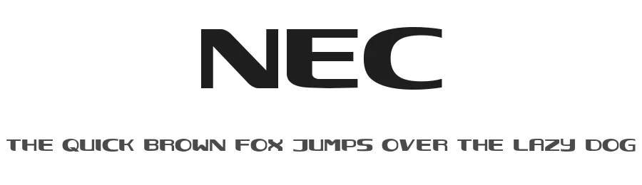 Nec by Julio Garay — Display Font