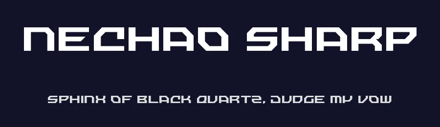 Nechao Sharp by Jayvee Enaguas — Display Font — thumbnail 2
