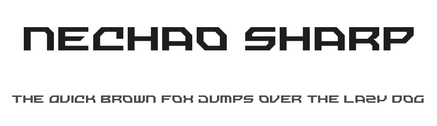 Nechao Sharp by Jayvee Enaguas — Display Font