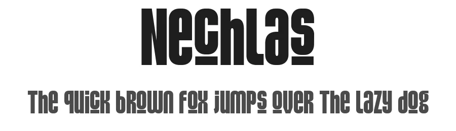Nechlas by Glyphminds Studios — Sans Serif Font