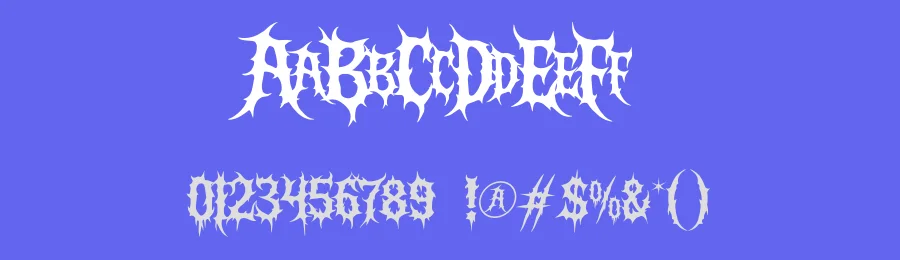 Necrotic Chasm by Muhammad Yafinuha — Blackletter Font — thumbnail 3