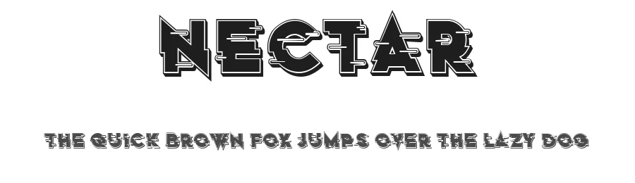 Nectar by Vladimir Nikolic — Decorative Font