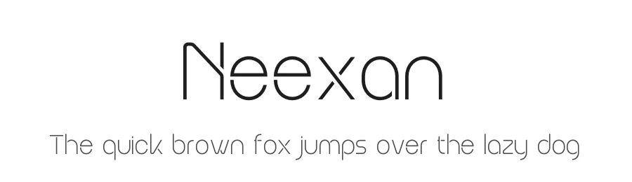 Neexan by Denustudios — Display Font