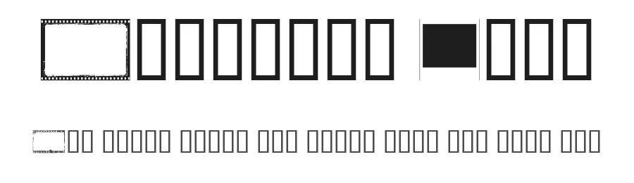 Negative Film by Cloutierfontes — Dingbats Font