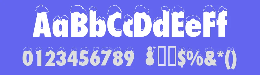 Neige by Jürgen Modis — Decorative Font — thumbnail 3