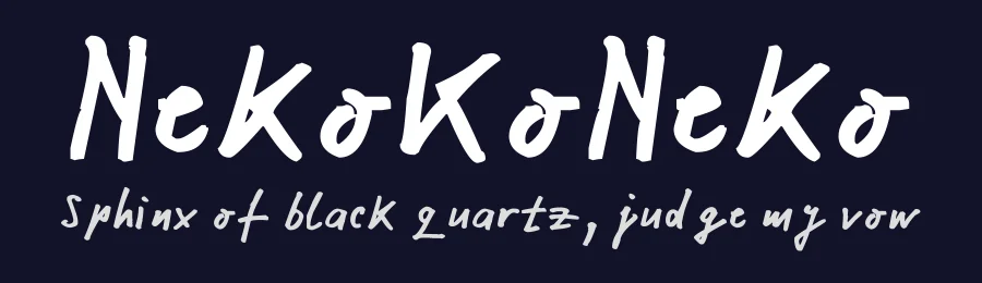 NekoKoNeko by Nenad Katic — Script Handwritten Font — thumbnail 2