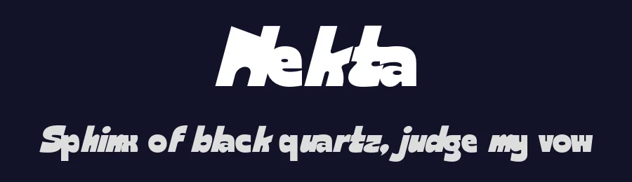 Nekta by Zarma Type Foundry — Decorative Font — thumbnail 2