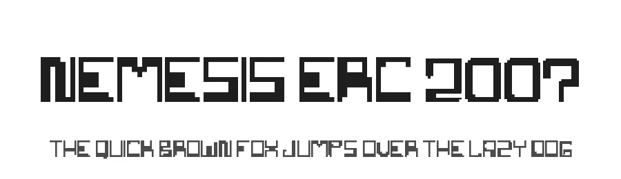 Nemesis Erc 2007 by The Space Wanderer — Display Font