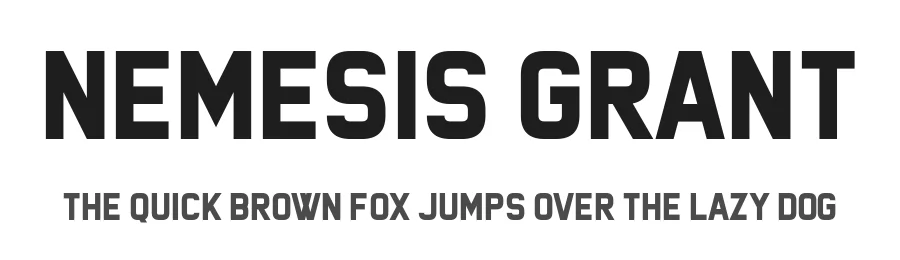 Nemesis Grant by Chequered Ink β Sans Serif Font